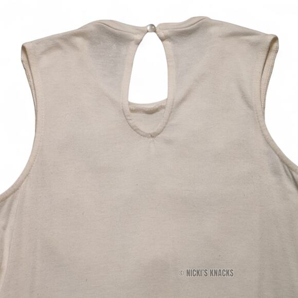 4/$20 - Art Class Girls Cream Off White Lace Peplum Dressy Tank Top Size M 7/8 - Picture 5 of 8
